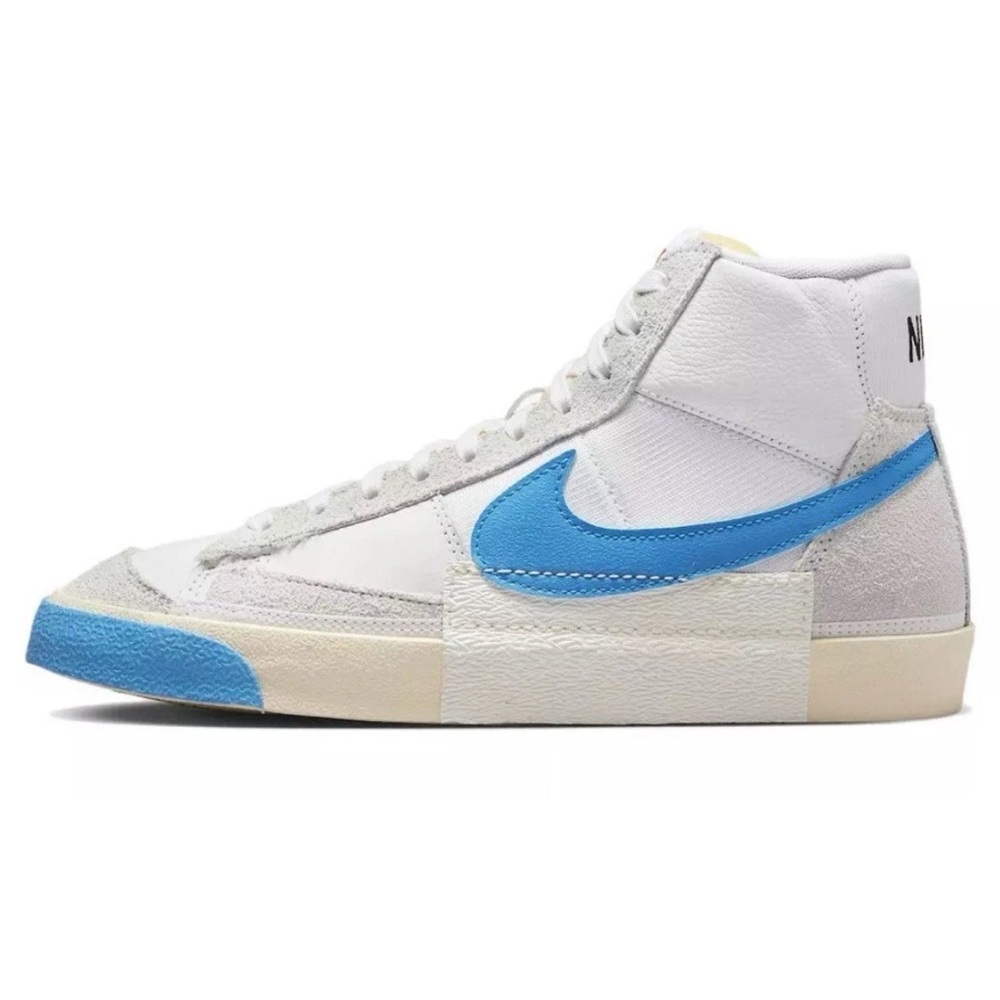 Nike Men's Blazer Mid 77 Remastered DQ7673-102 Photo Blue/White SZ 14